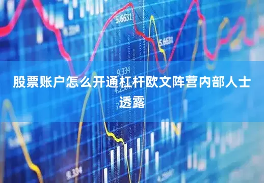 股票账户怎么开通杠杆欧文阵营内部人士透露