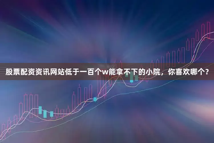 股票配资资讯网站低于一百个w能拿不下的小院，你喜欢哪个？
