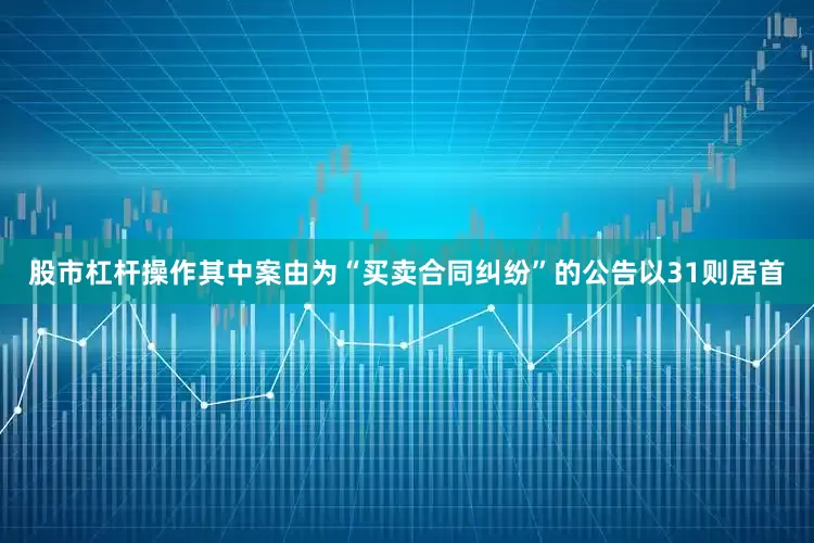 股市杠杆操作其中案由为“买卖合同纠纷”的公告以31则居首